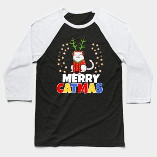 Merry Catmas Baseball T-Shirt